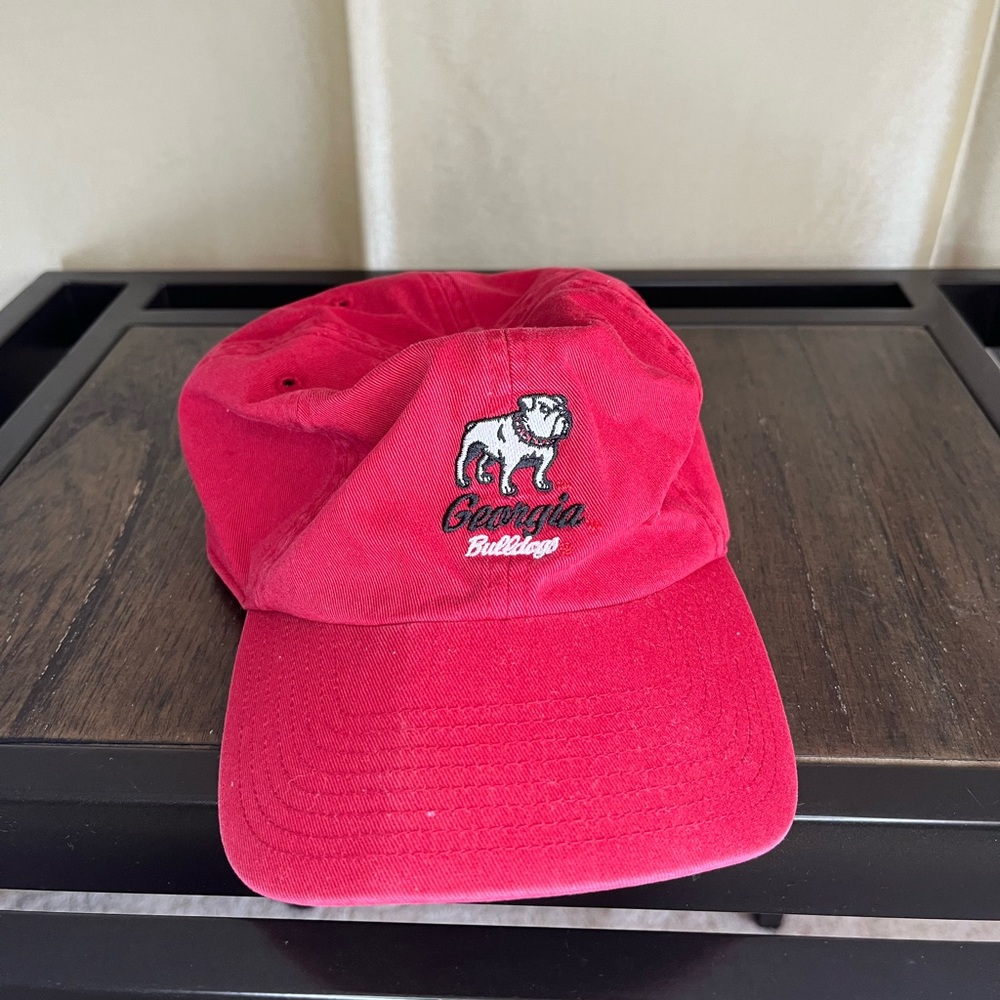 University of Georgia-Lids Red Hat Dad cap.